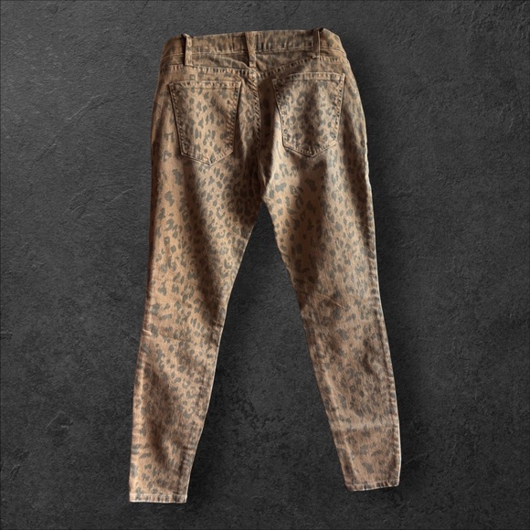 Current/Elliott Stiletto Leopard Print Skinny Jeans Size 25 NWT Camel Animal - Picture 3 of 9